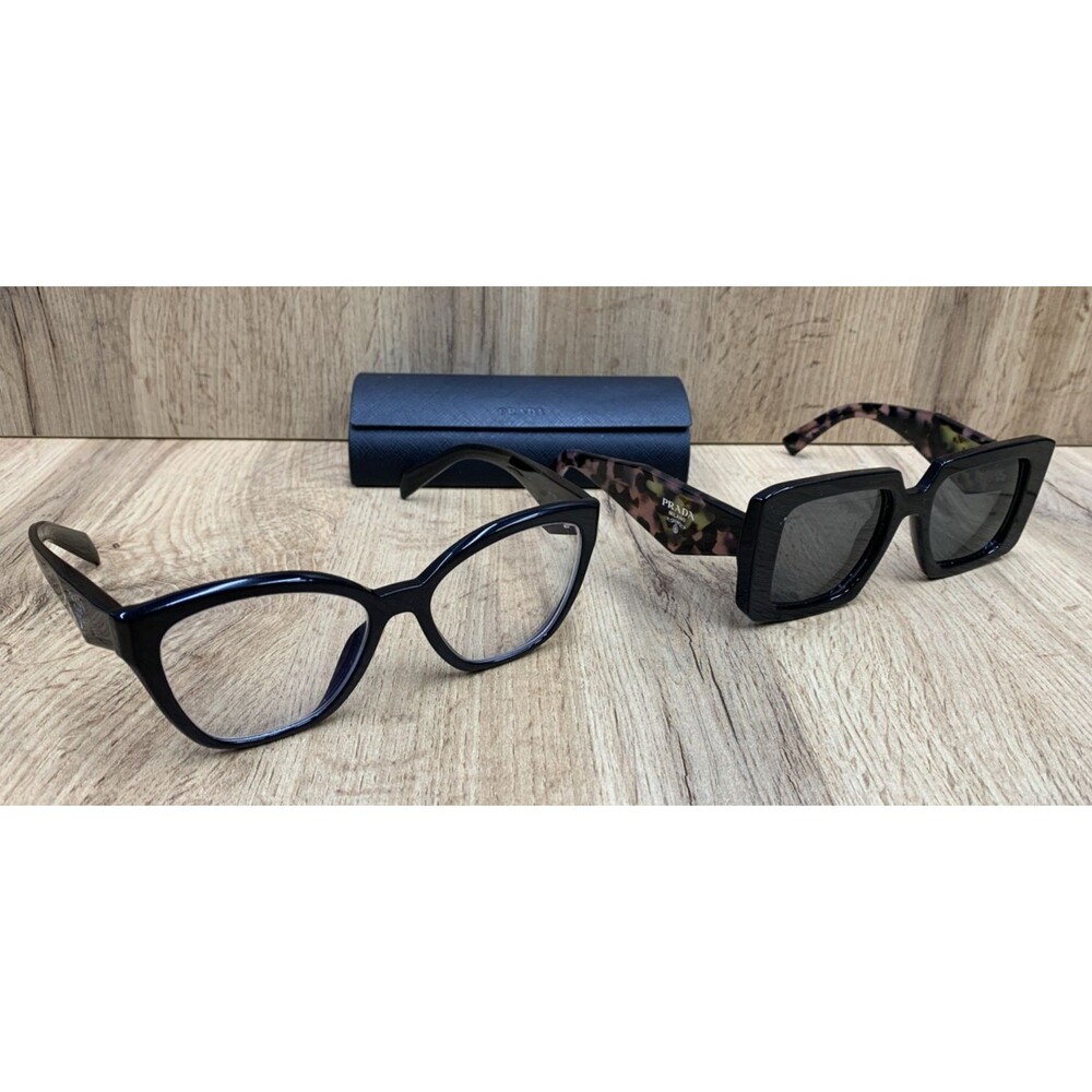 Prada Sunglasses & Eyeglasses Lot PR 23YS 51mm + VPR 20Z 52mm Italy Frames Only